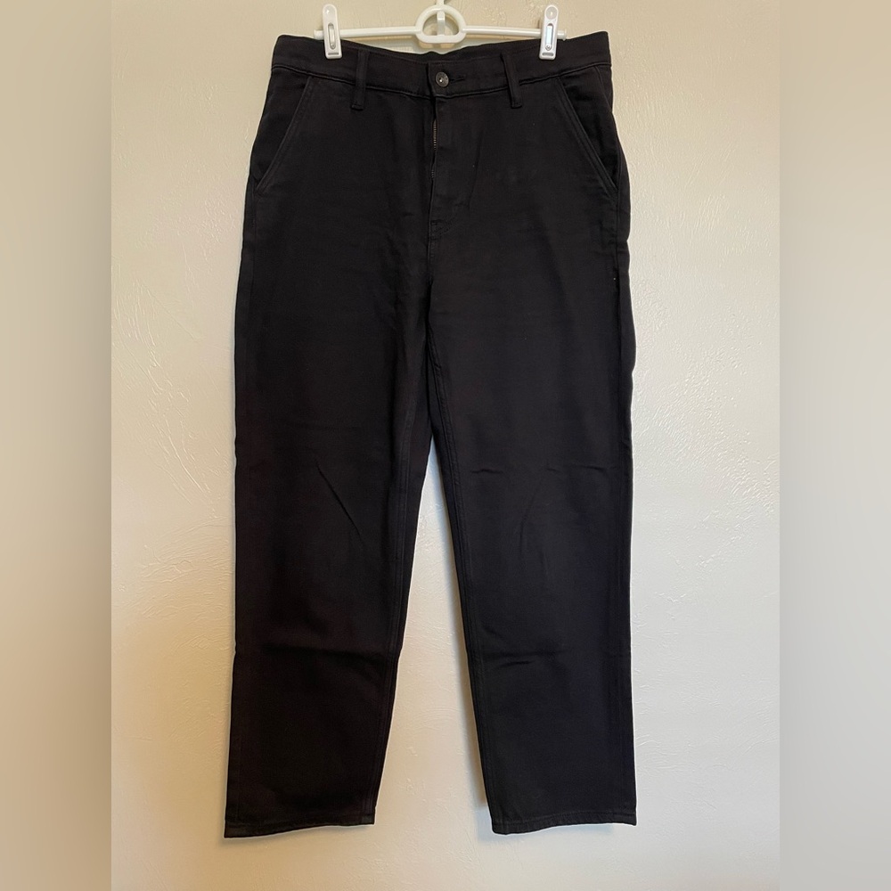 Uniqlo Unisex Black Tapered Leg Trouser Jeans NWOT